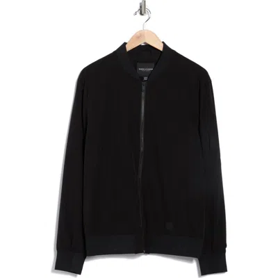 Denim And Flower Sleeve Pocket Bomber Jacket In Multi