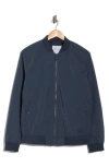 Denim And Flower Solid Bomber Jacket In Blue