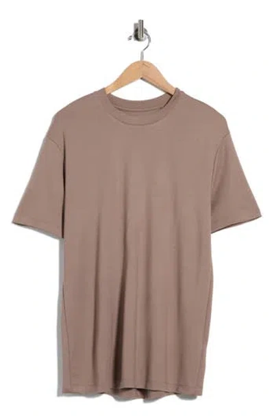 Denim And Flower Solid Crewneck T-shirt In Neutral
