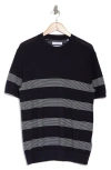 Denim And Flower Sweater Tee In Navy/white Stripe