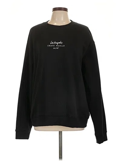 Pre-owned Denim And Flower Sweatshirt In Black