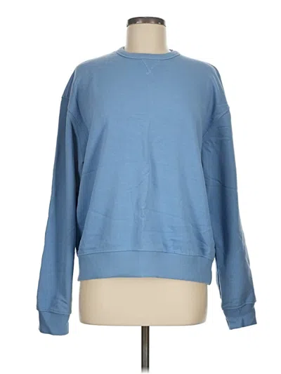 Pre-owned Denim And Flower Sweatshirt In Blue