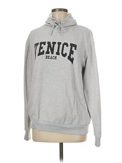 Pre-owned Denim And Flower Sweatshirt In Gray