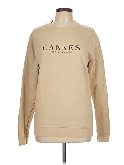 Pre-owned Denim And Flower Sweatshirt In Tan