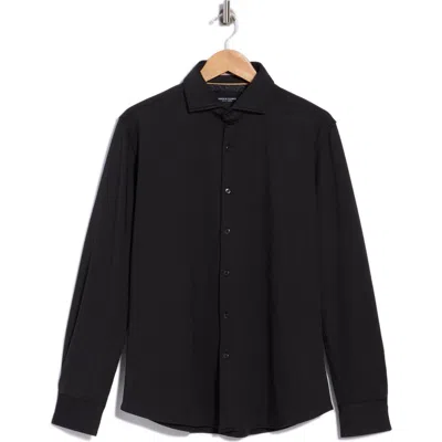 Denim And Flower Tech Stretch Button-up Shirt In Multi