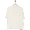 Denim And Flower Texture Short Sleeve Linen Blend Button-up Shirt