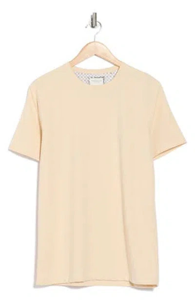 Denim And Flower Textured T-shirt In Neutral