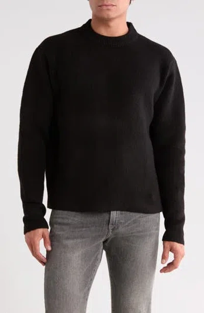 Denim And Flower True Crewneck Sweater In Black
