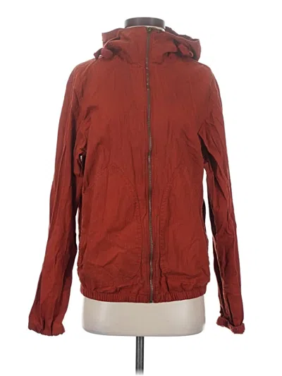 Pre-owned Denim And Flower Windbreaker Jacket In Red