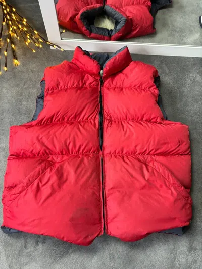 Pre-owned Denim And Supply Ralph Lauren X Polo Ralph Lauren Vintage Y2k Denim And Supply Ralph Laurent Down Vest In Red