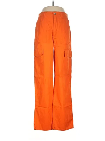 Pre-owned Denim Co Cargo Pants In Orange