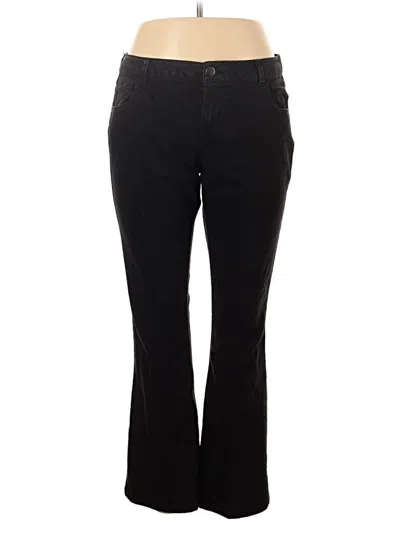 Pre-owned Denim Co Casual Pants In Black
