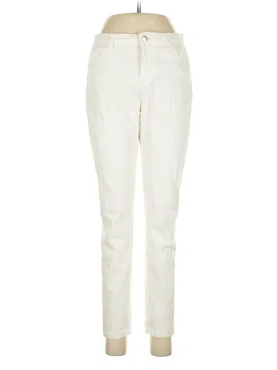 Pre-owned Denim Co Casual Pants In Ivory