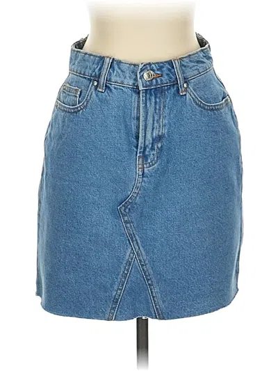 Pre-owned Denim Co Denim Skirt In Blue