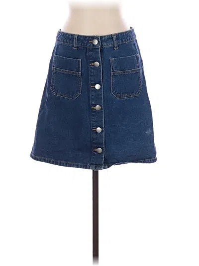 Pre-owned Denim Co Denim Skirt In Blue