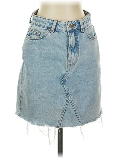 Pre-owned Denim Co Denim Skirt In Blue