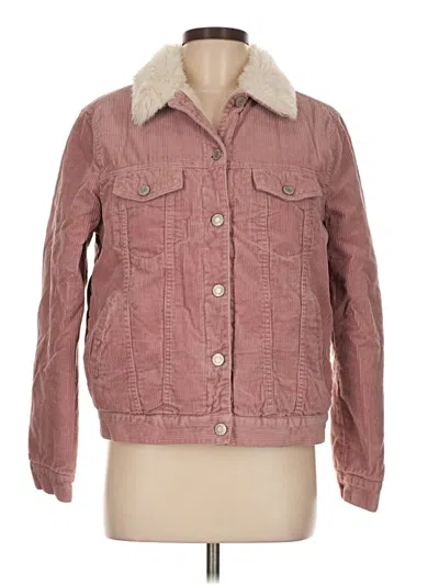 Pre-owned Denim Co Jacket In Pink