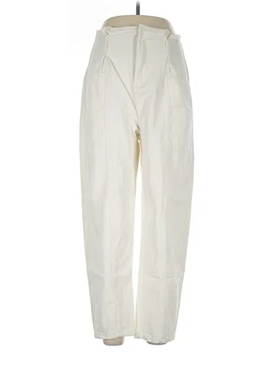 Pre-owned Denim Co Jeans In Ivory