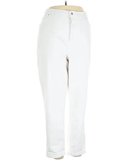 Pre-owned Denim Co Jeggings In White