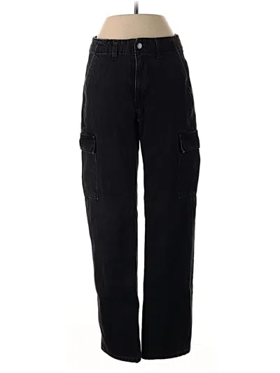 Pre-owned Denim Forum Cargo Pants In Black
