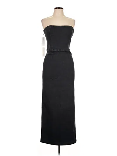 Pre-owned Denim Forum Cocktail Dress In Black