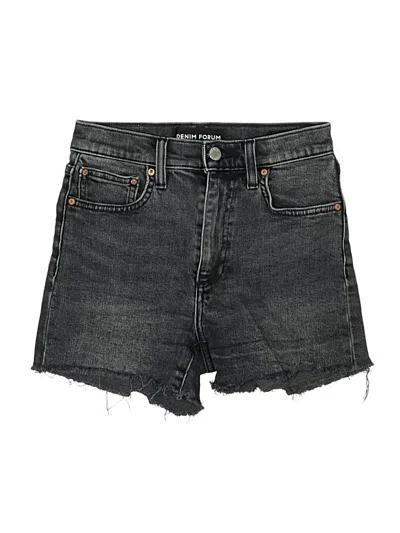 Pre-owned Denim Forum Denim Shorts In Black
