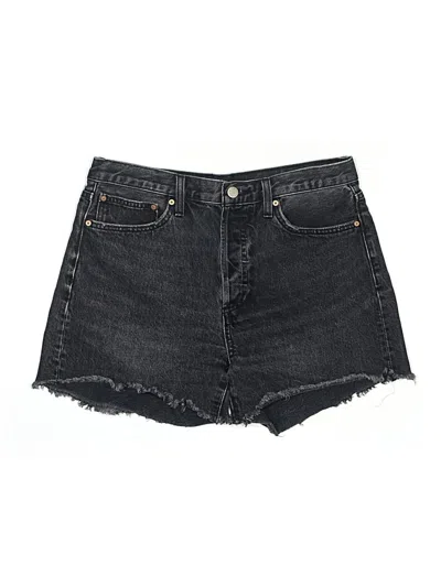 Pre-owned Denim Forum Denim Shorts In Black