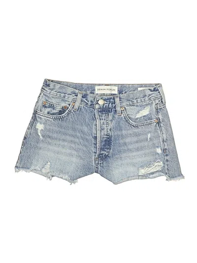 Pre-owned Denim Forum Denim Shorts In Blue