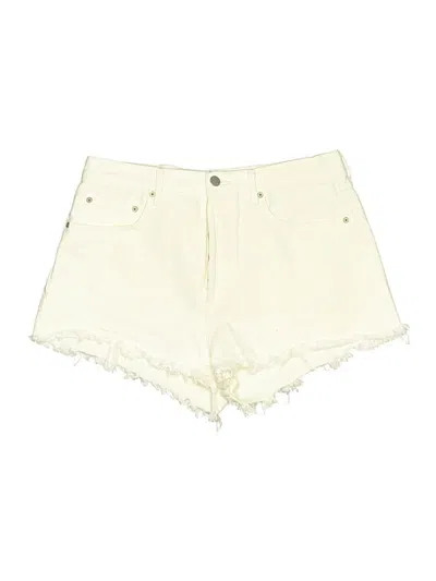 Pre-owned Denim Forum Denim Shorts In White