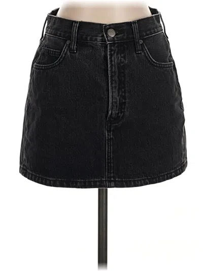 Pre-owned Denim Forum Denim Skirt In Black