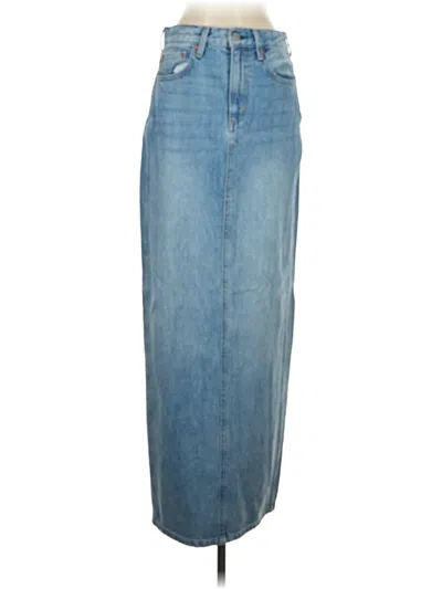 Pre-owned Denim Forum Denim Skirt In Blue