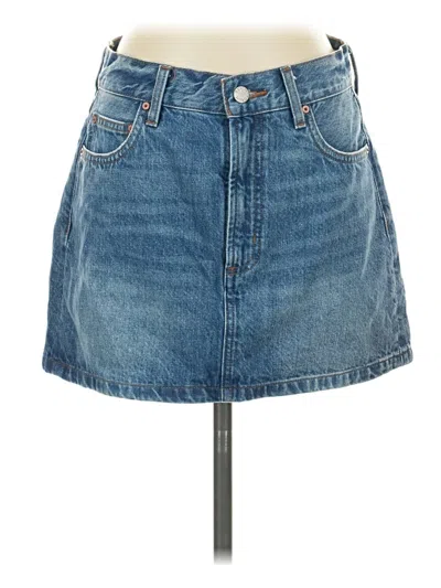 Pre-owned Denim Forum Denim Skirt In Blue