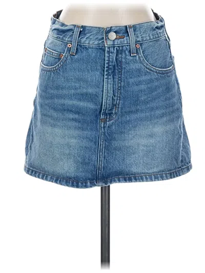 Pre-owned Denim Forum Denim Skirt In Blue