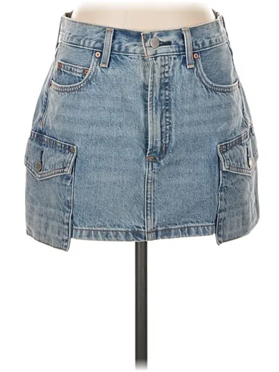 Pre-owned Denim Forum Denim Skirt In Blue