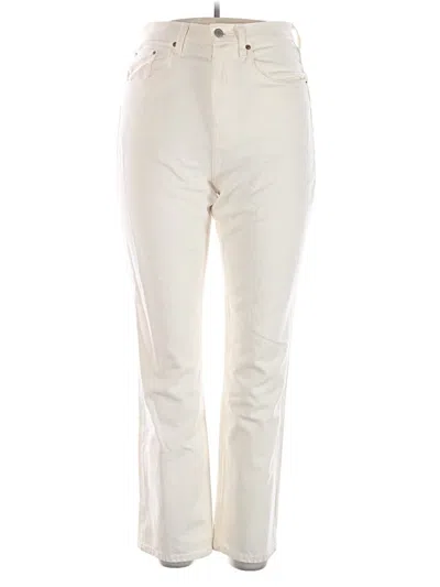 Pre-owned Denim Forum Jeans In Ivory