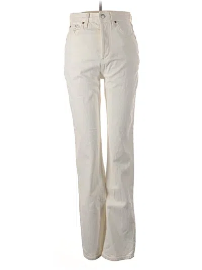 Pre-owned Denim Forum Jeans In Ivory