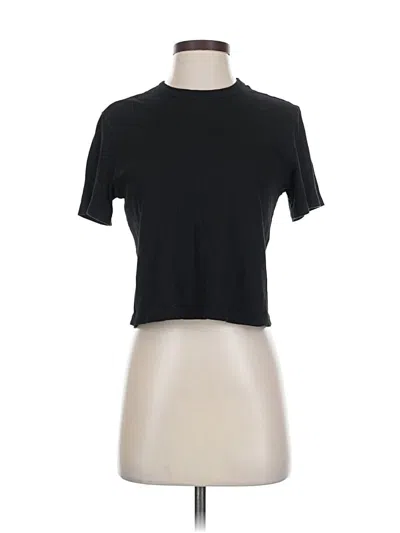 Pre-owned Denim Forum Short Sleeve Turtleneck In Black