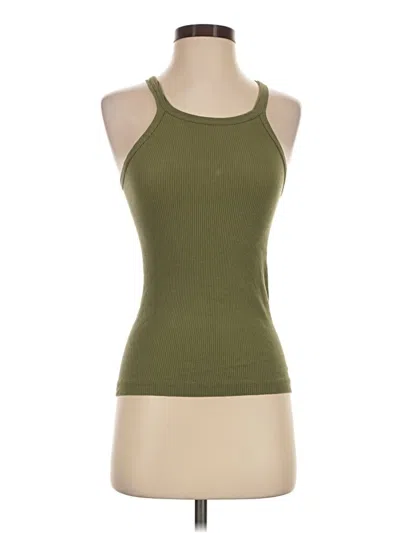 Pre-owned Denim Forum Sleeveless Top Green Halter Neckline Tops