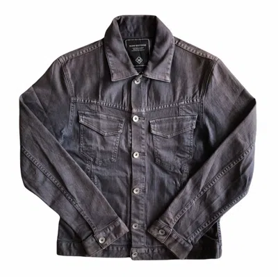Pre-owned Denim Jacket X Vintage 90's Trucker Denim Jacket By Nano Universe In Black