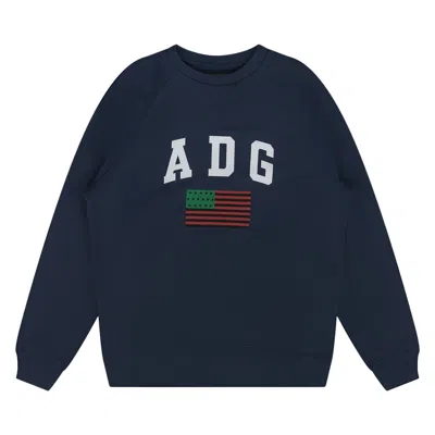 Pre-owned Denim Tears 1619 Crewneck 'blue' | Men's Size M