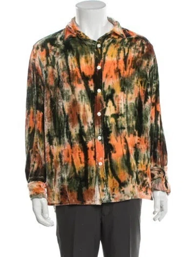 Pre-owned Denim Tears 2024 Silk Velour Seasoning Shirt In Multi