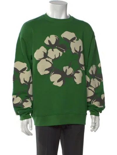 Pre-owned Denim Tears 2024 X Cactus Plant Flea Market Sweatshirt In Green