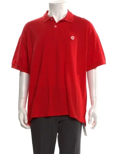 Pre-owned Denim Tears 2025 Collar Polo Shirt W/ Tags In Red
