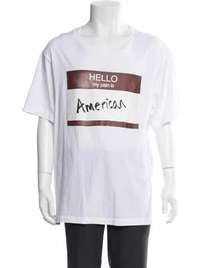 Pre-owned Denim Tears 2025 'my Pain' T-shirt In White
