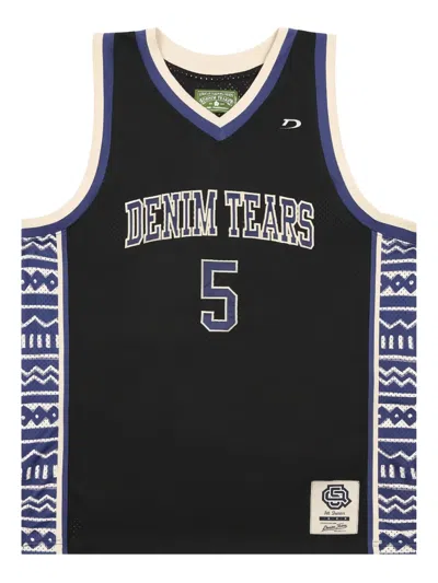 Denim Tears 5q Game T-shirt In Black