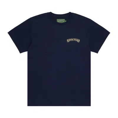 Pre-owned Denim Tears Adg Banner Tee 'navy' | Blue | Men's Size M