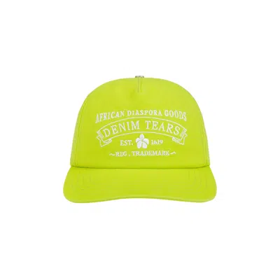 Pre-owned Denim Tears Adg Cap 'lime' | Green | Men's Size Onesize