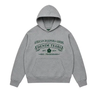 Pre-owned Denim Tears Adg Hoodie 'grey/green' | Men's Size S In Gray