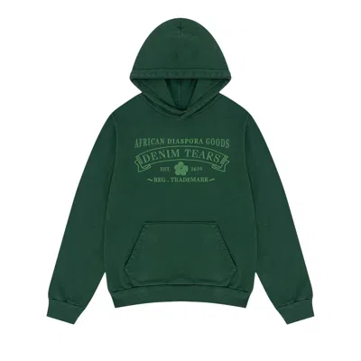 Pre-owned Denim Tears Adg Hoodie 'washed Green'