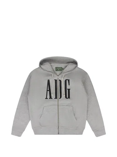 Denim Tears Adg Inc. Zip-up Hoodie In Animal Print